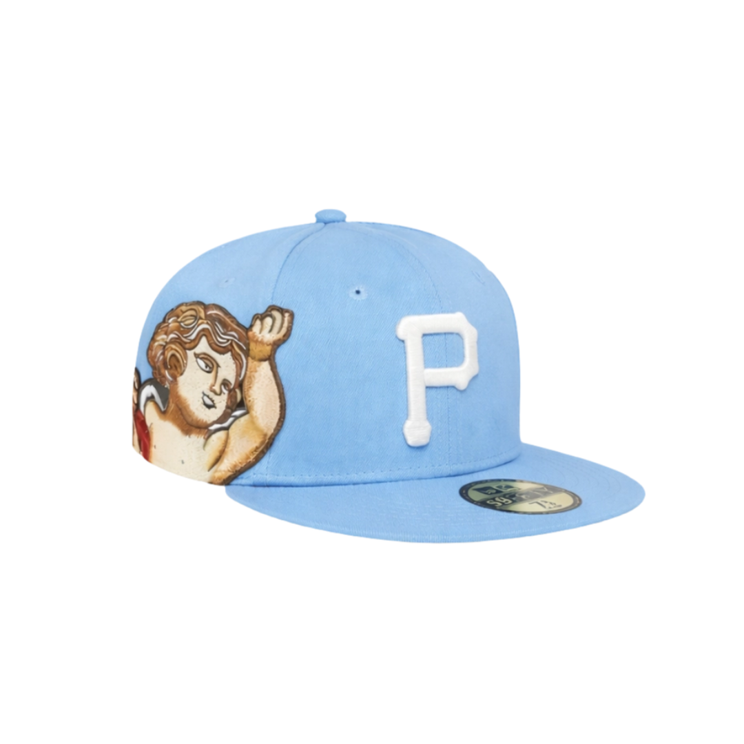 Pittsburgh Pirates baby blue cupid embroidery fitted hat