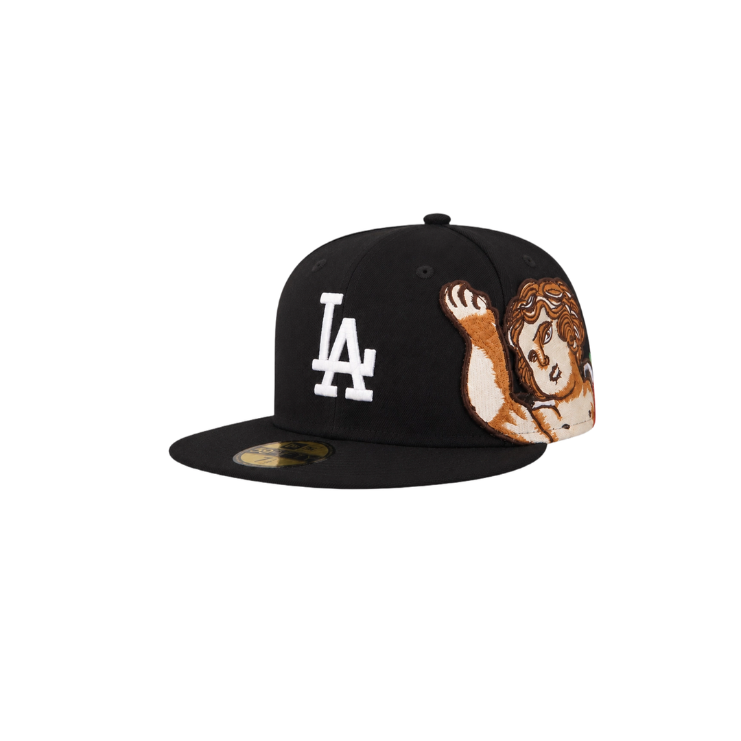 LA Dodgers Black cupid embroidery fitted hat
