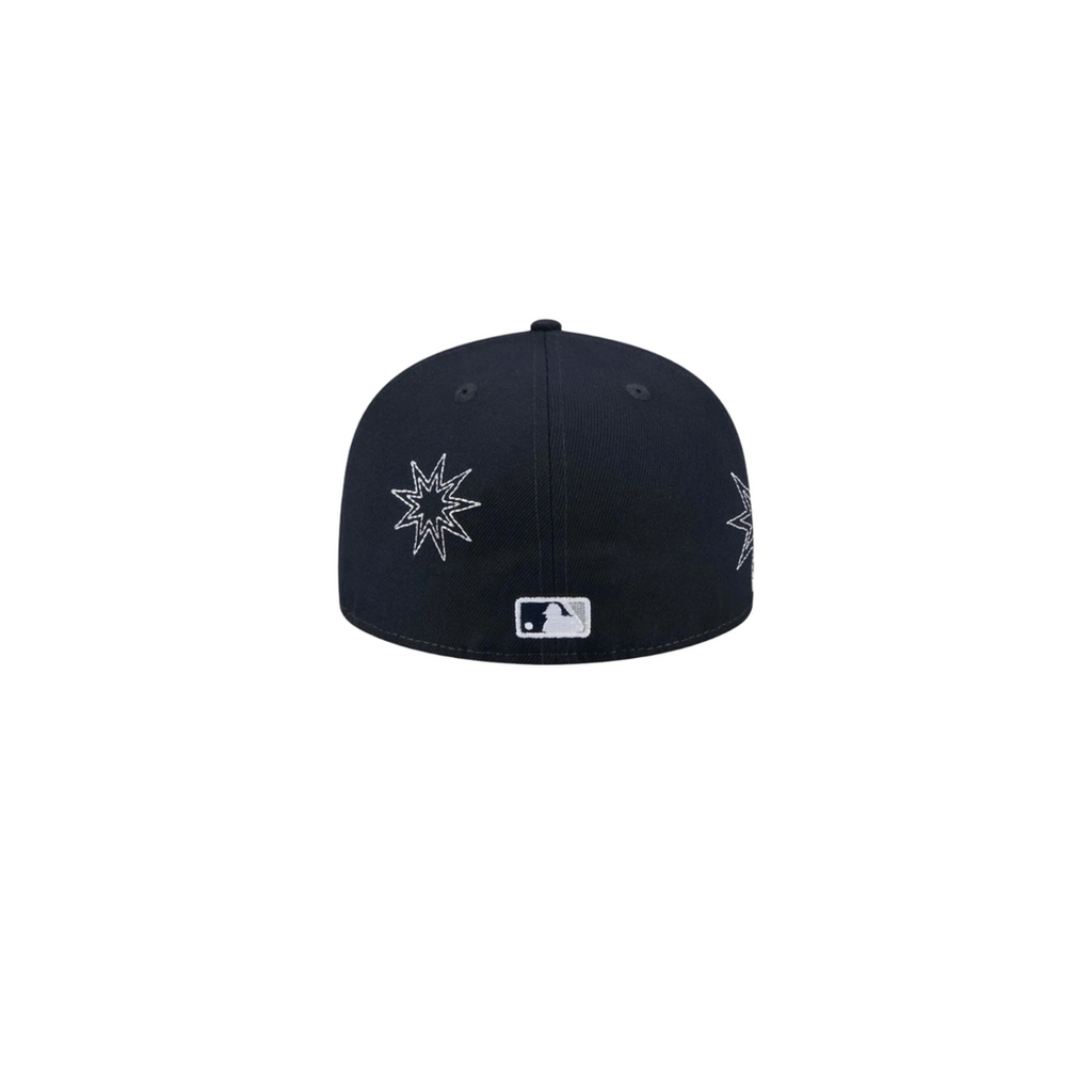 New York Yankees navy star embroidery fitted hat