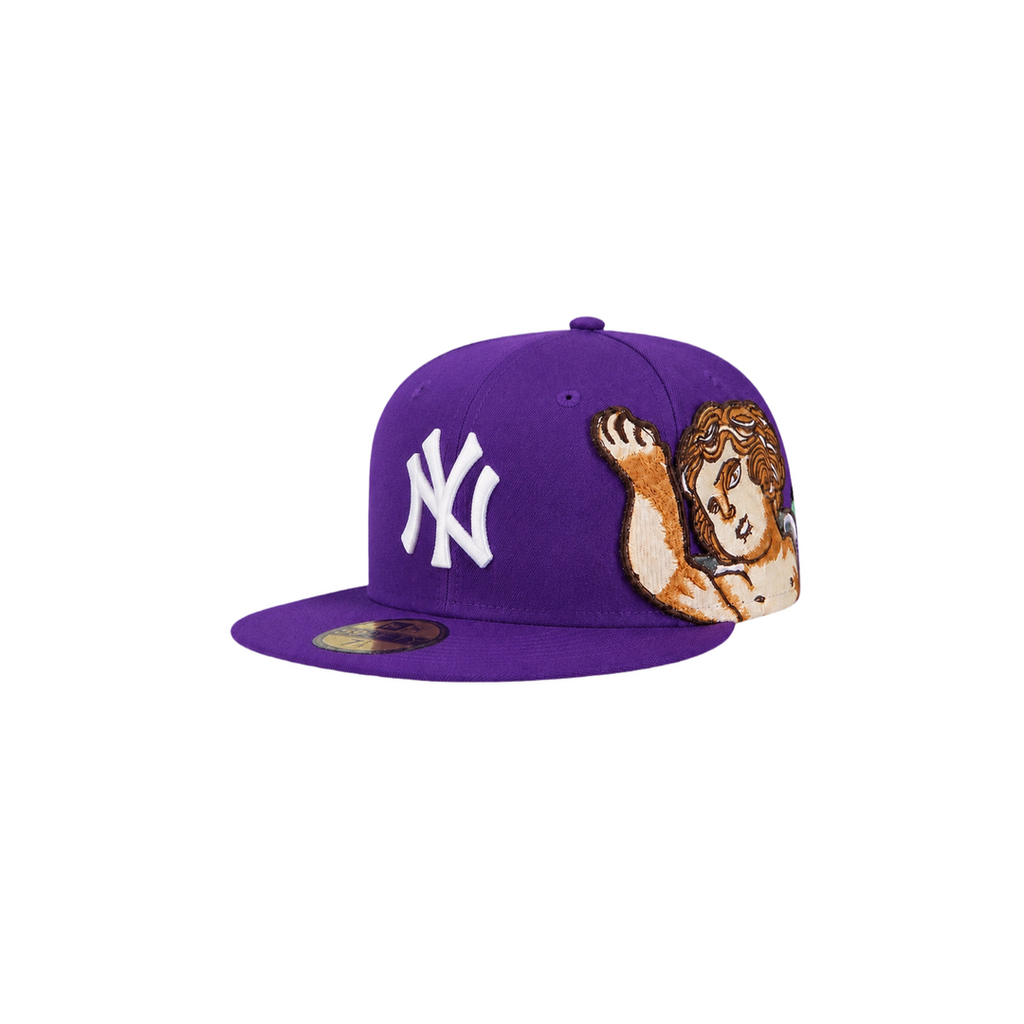 New York Yankees purple Cupid embroidery fitted hat