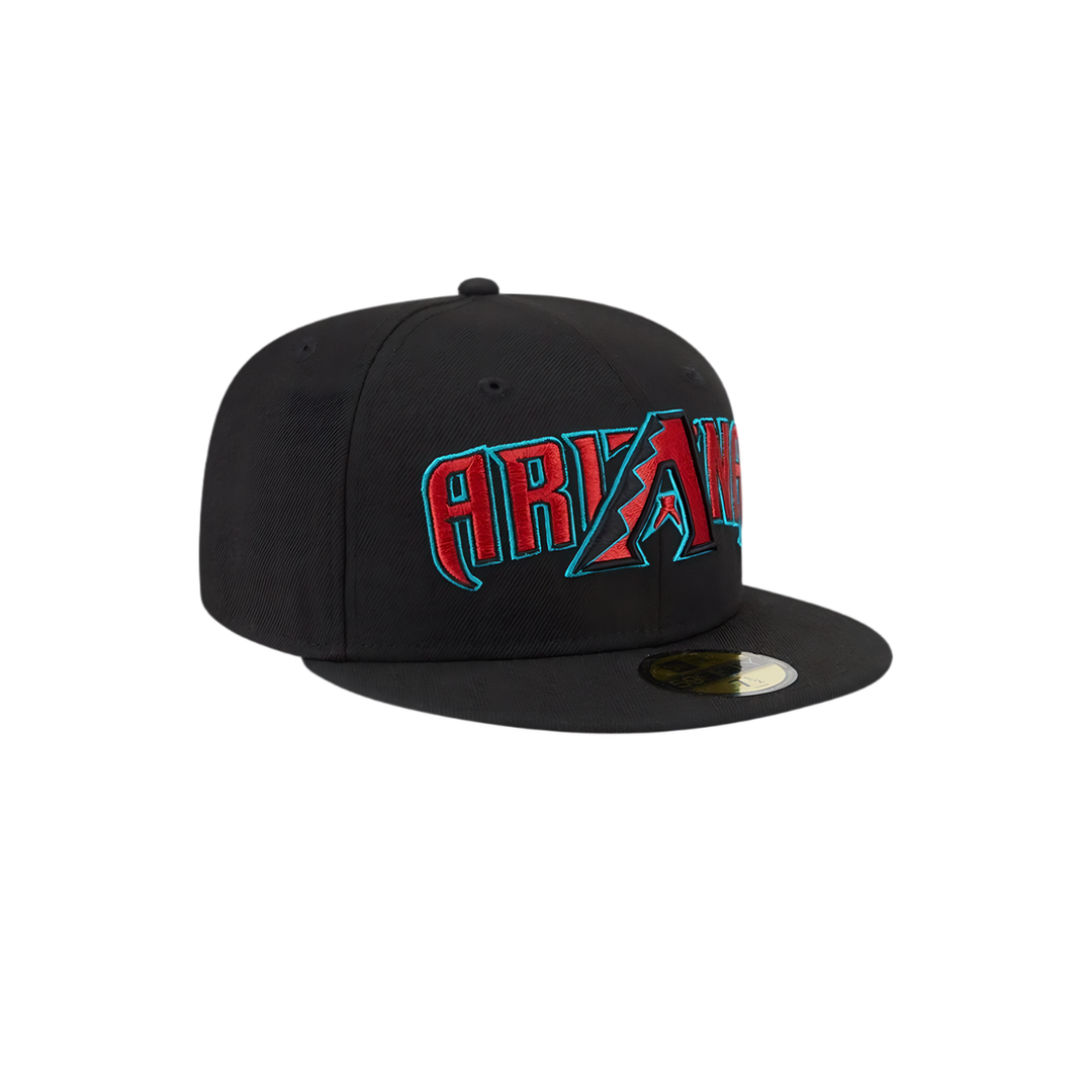 Arizona Diamondbacks black Arizona embroidery fitted hat