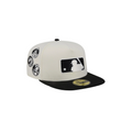 MLB cream all-over logo fitted hat