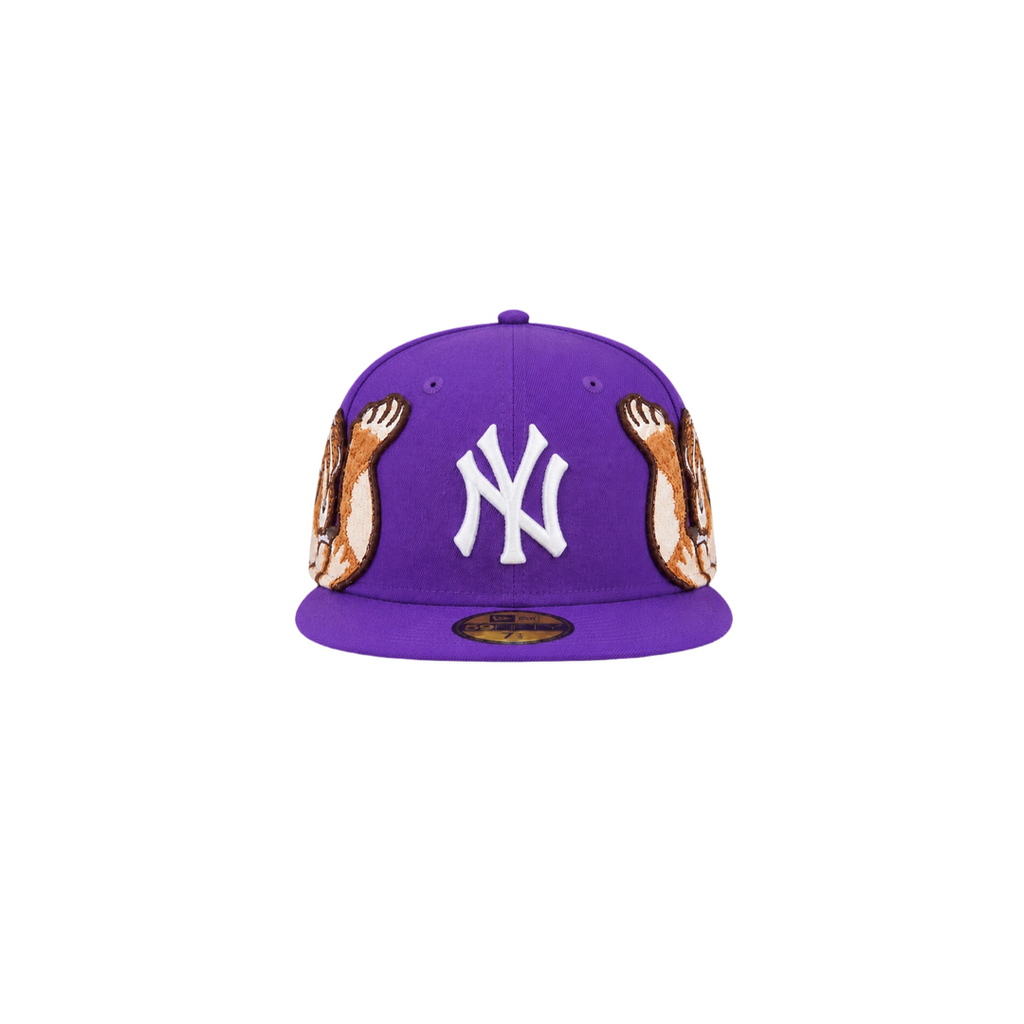New York Yankees purple Cupid embroidery fitted hat