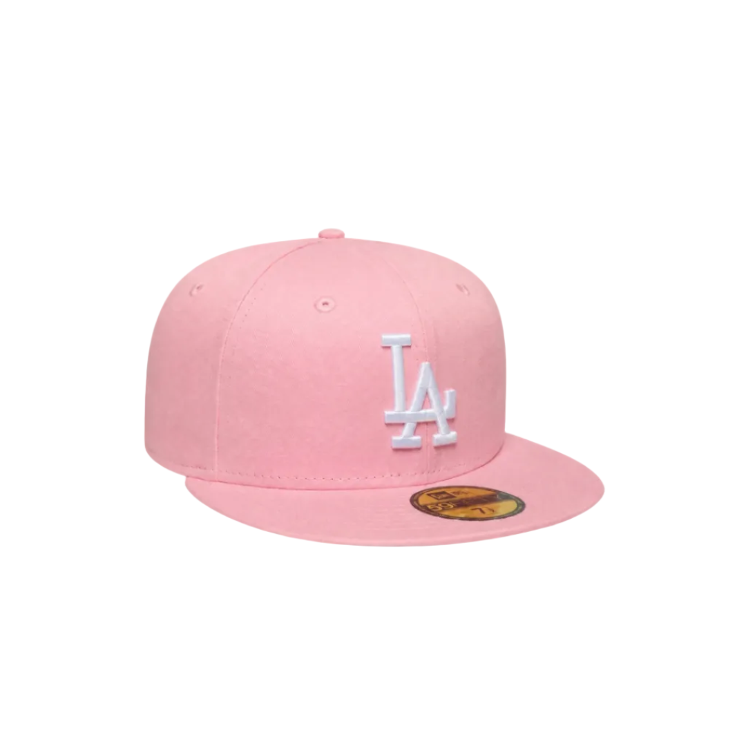 LA Dodgers pink basic fitted hat