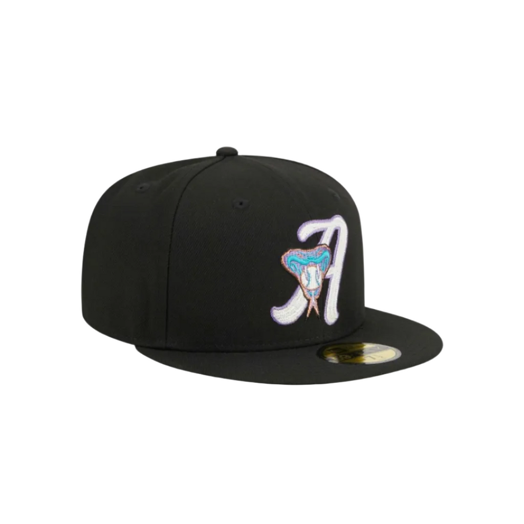 Arizona Diamondbacks Black Snake Fitted Hat