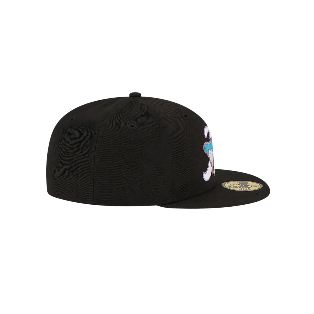Arizona Diamondbacks Black Snake Fitted Hat