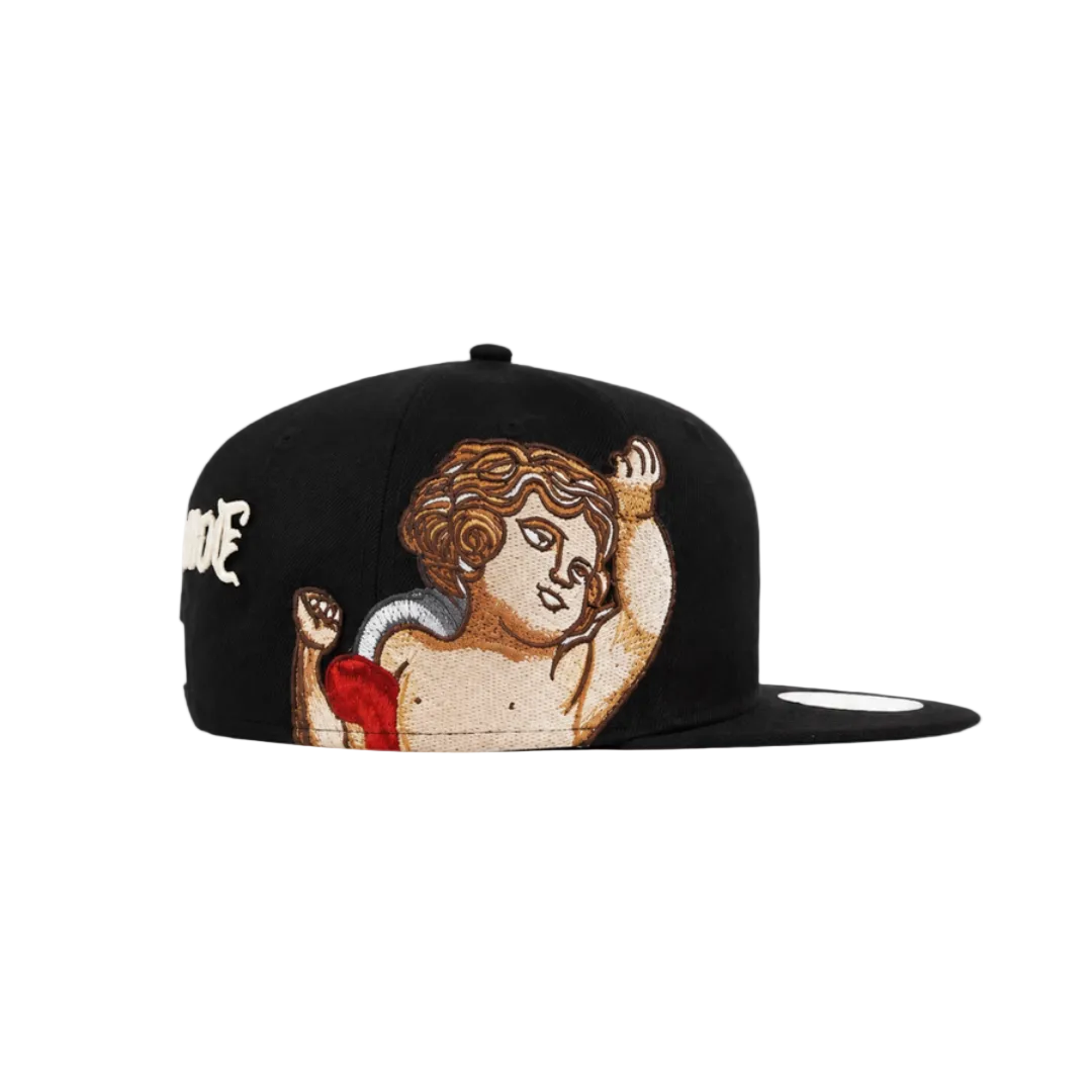 LA Dodgers Black cupid embroidery fitted hat