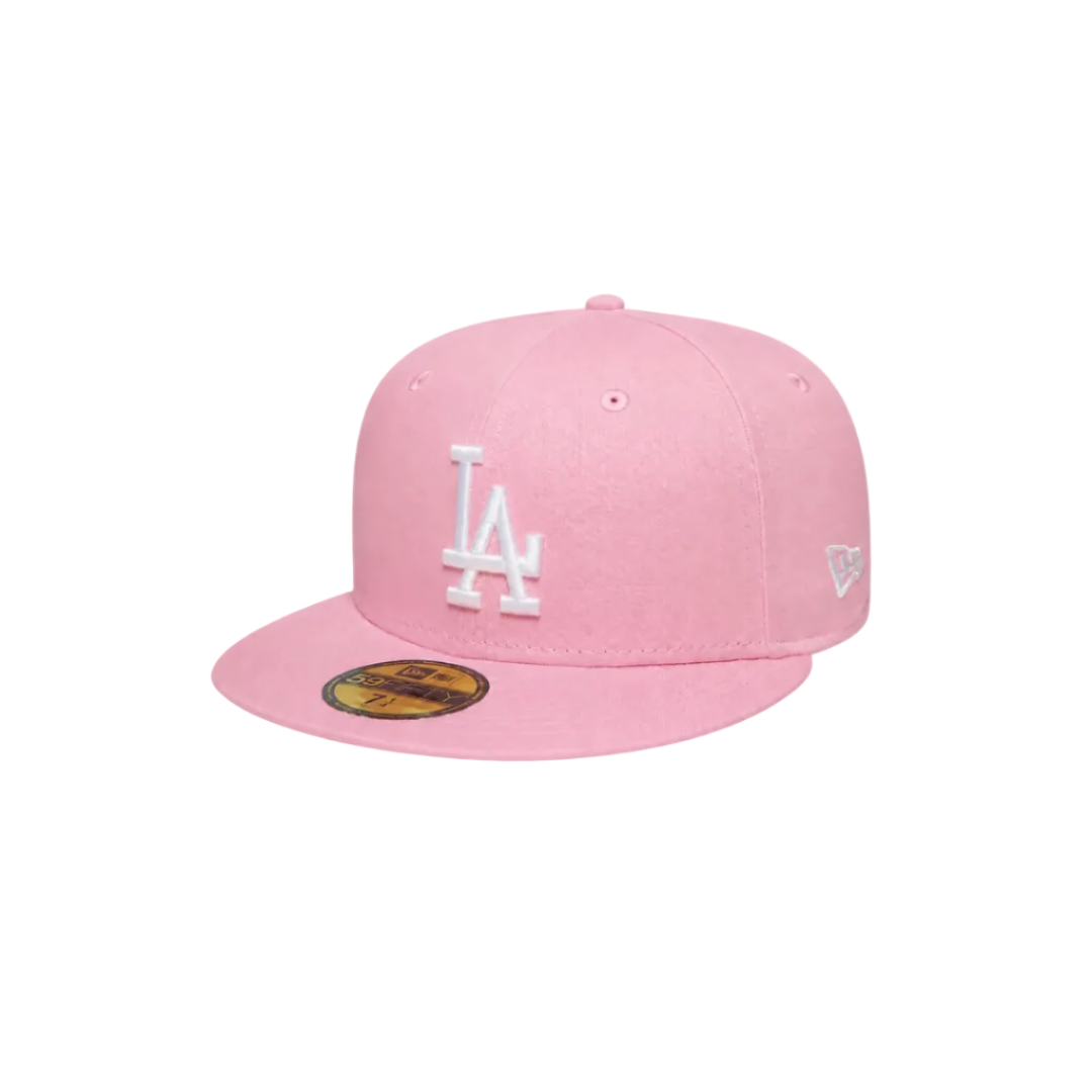 LA Dodgers pink basic fitted hat