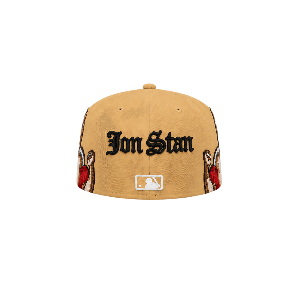 New York Yankees gold Cupid embroidery fitted hat