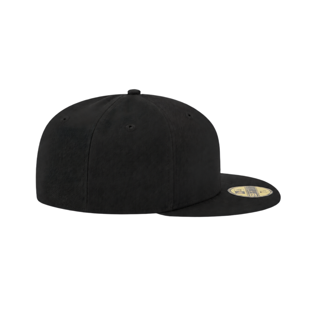 LA Dodgers black oversized side logo fitted hat