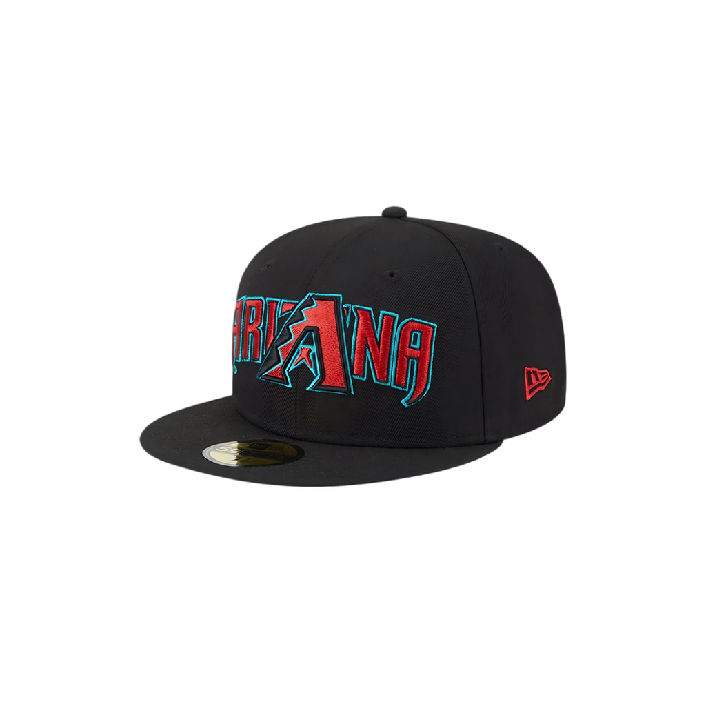 Arizona Diamondbacks black Arizona embroidery fitted hat