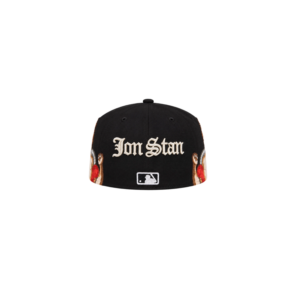 LA Dodgers Black cupid embroidery fitted hat