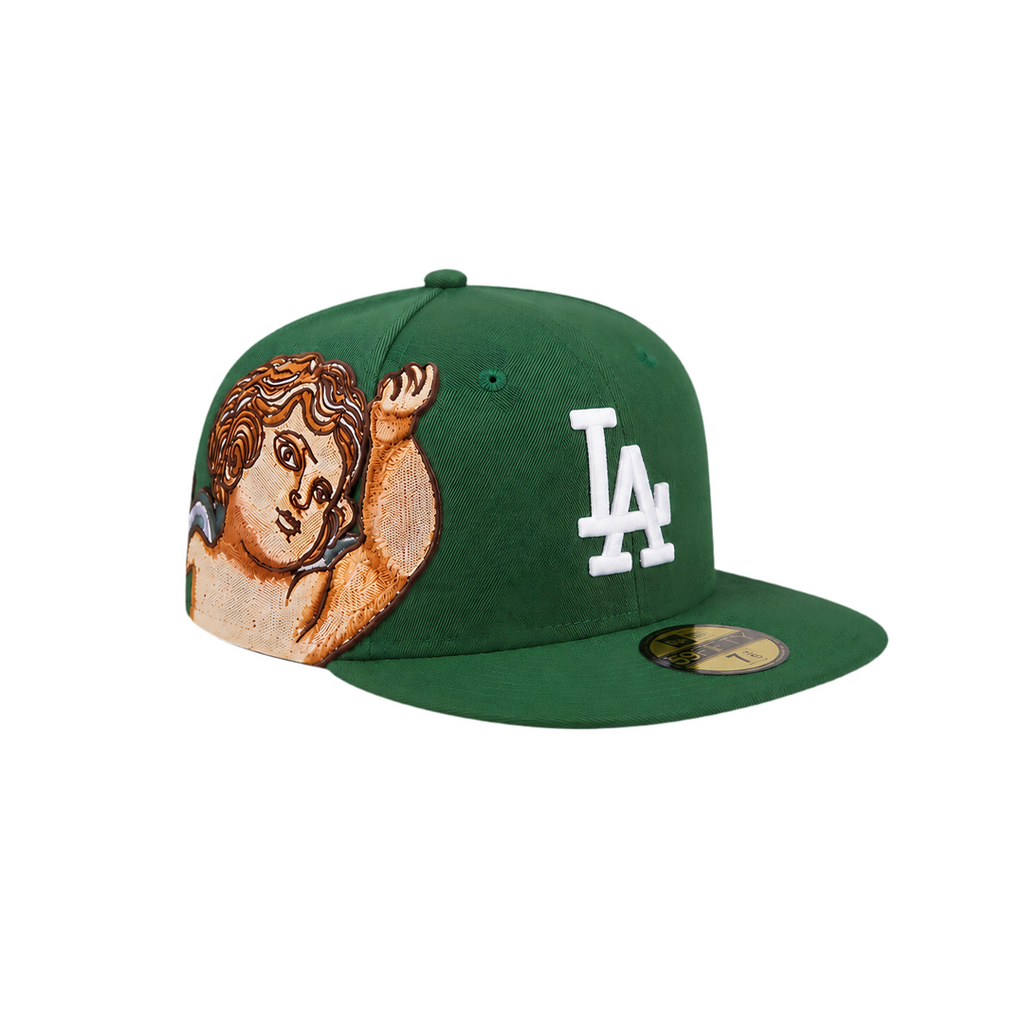 LA Dodgers green Cupid and Embroidery fitted hat