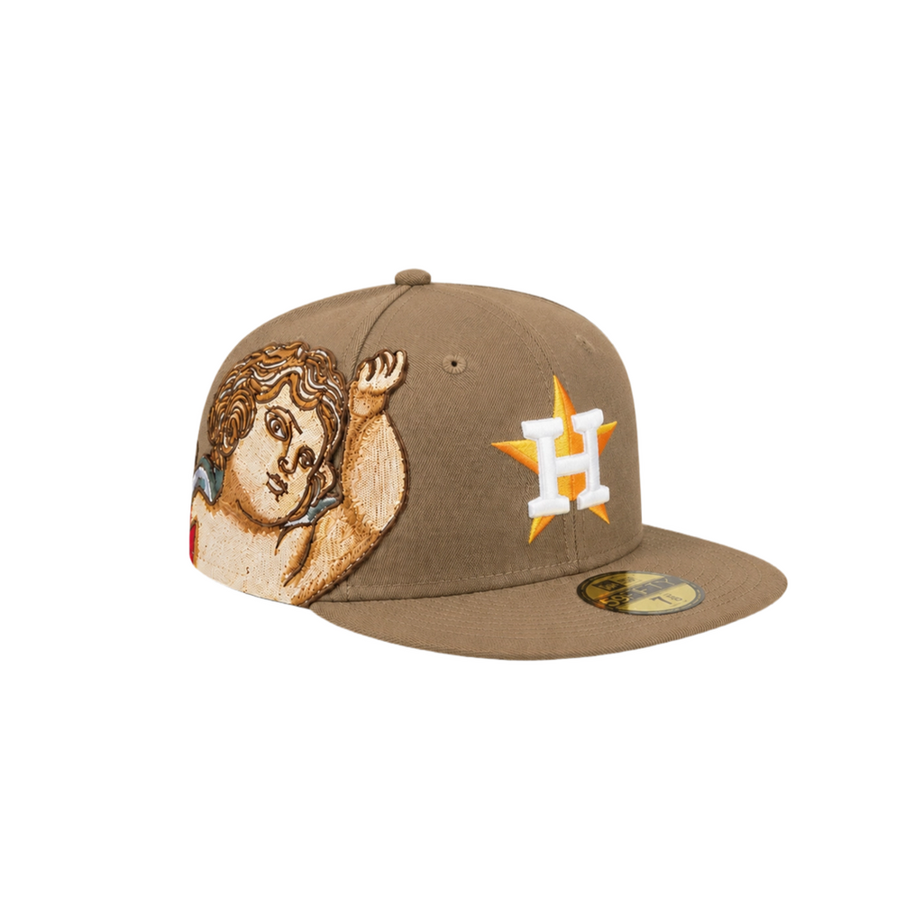 Houston Astros brown Cupid embroidery fitted hat
