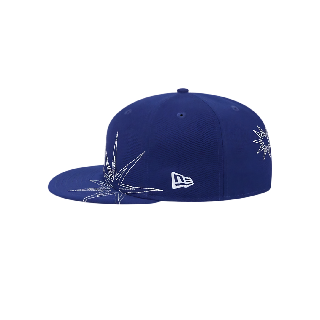 LA Dodgers royal blue star embroidered fitted hat