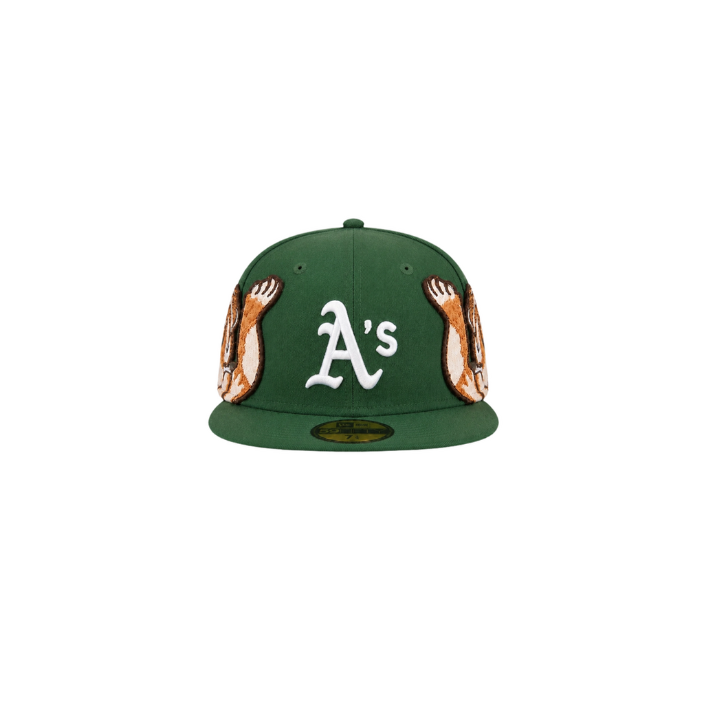 Oakland A’s green Cupid embroidery fitted hat