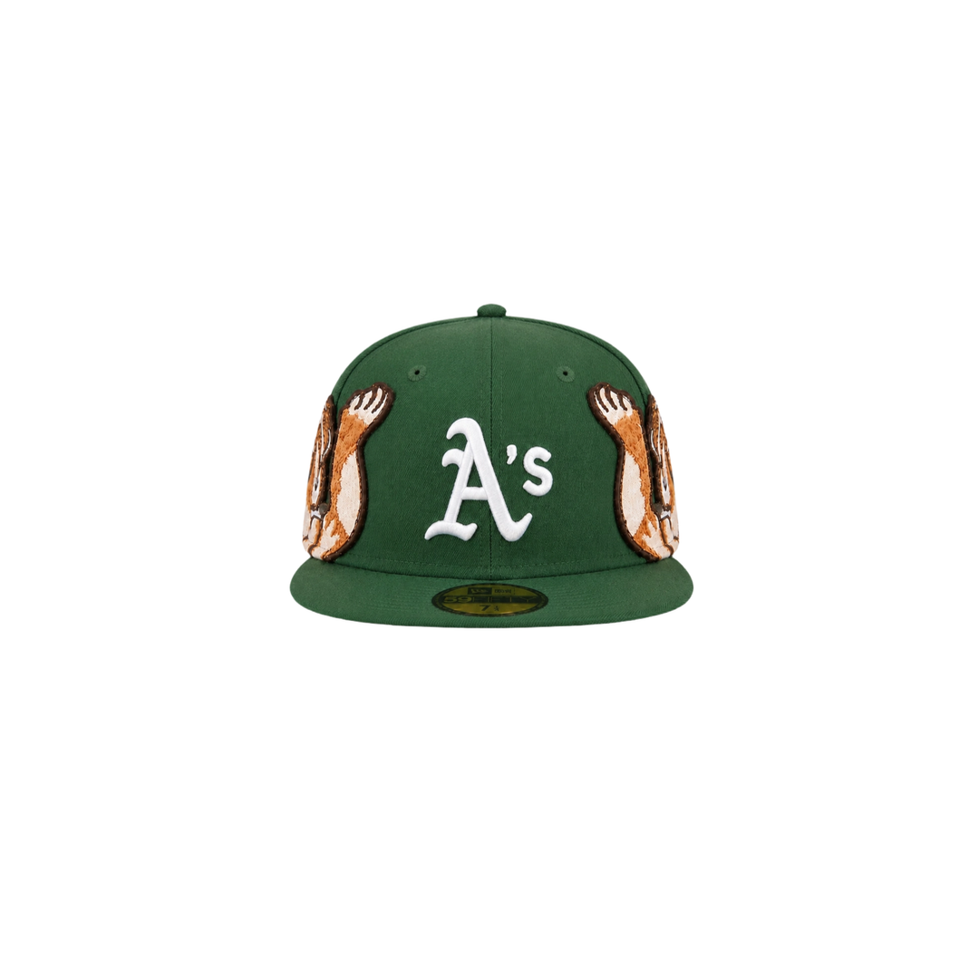 Oakland A’s green Cupid embroidery fitted hat