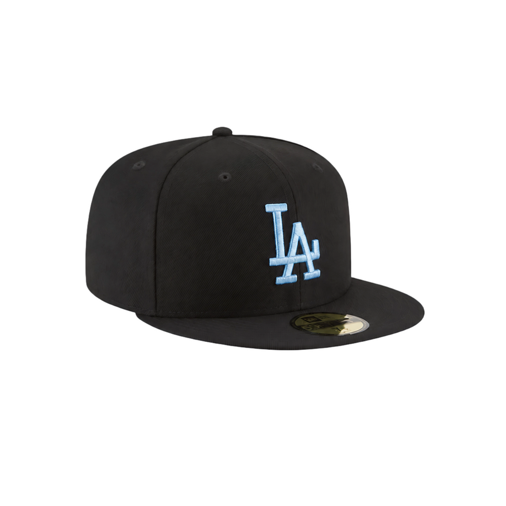 LA Dodgers Black & Ice Blue Fitted Hat