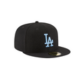 LA Dodgers Black & Ice Blue Fitted Hat