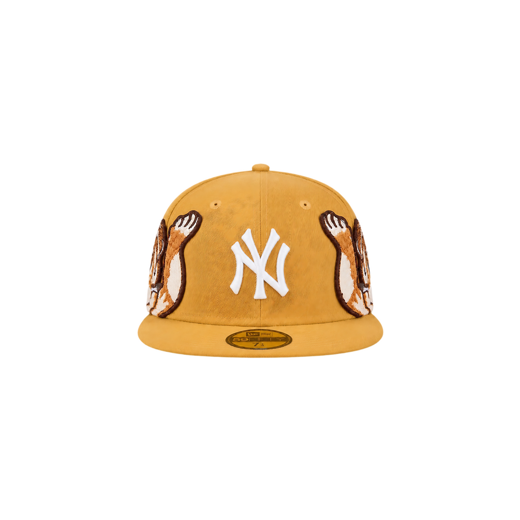 New York Yankees gold Cupid embroidery fitted hat