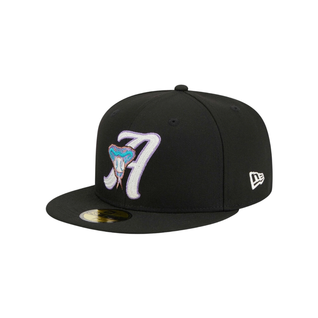 Arizona Diamondbacks Black Snake Fitted Hat