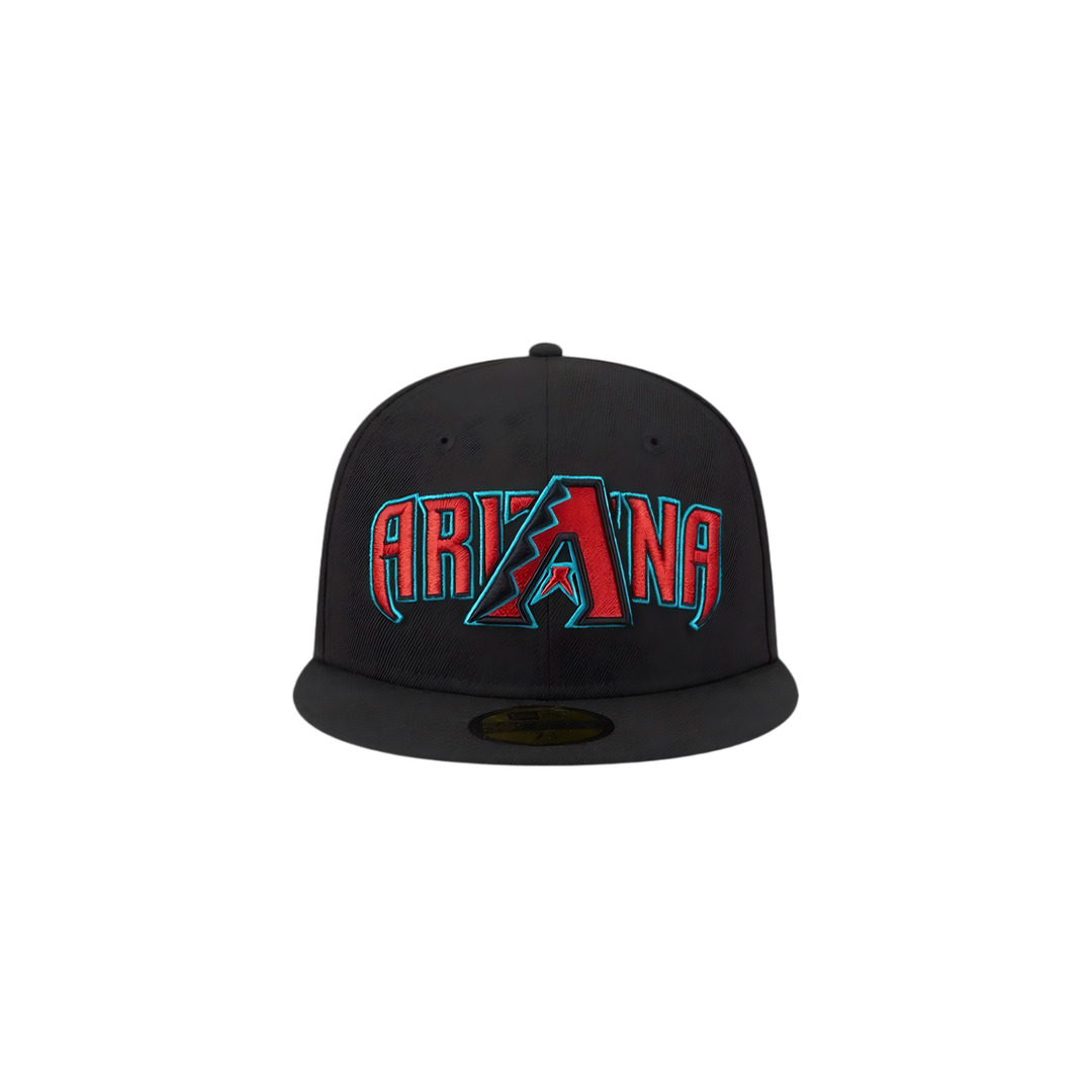 Arizona Diamondbacks black Arizona embroidery fitted hat