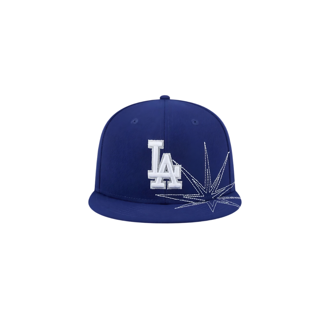 LA Dodgers royal blue star embroidered fitted hat