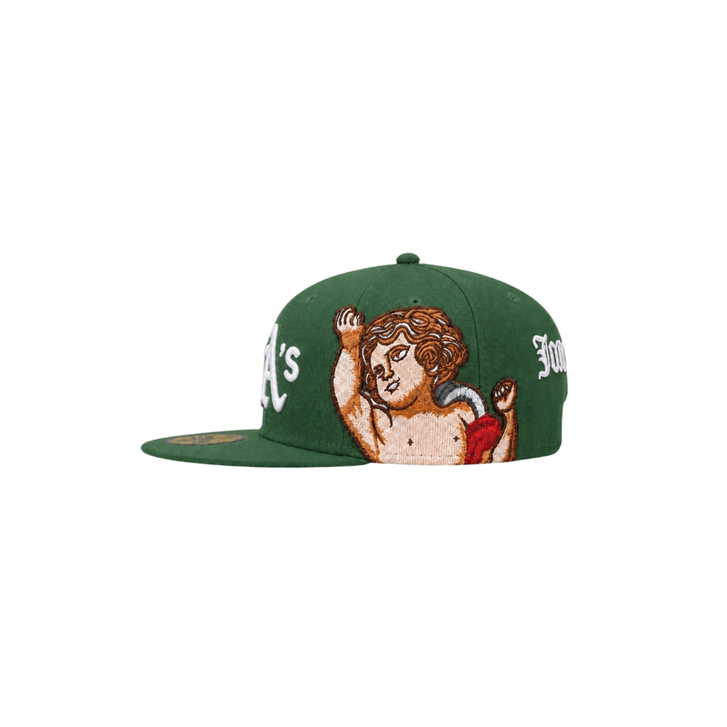 Oakland A’s green Cupid embroidery fitted hat