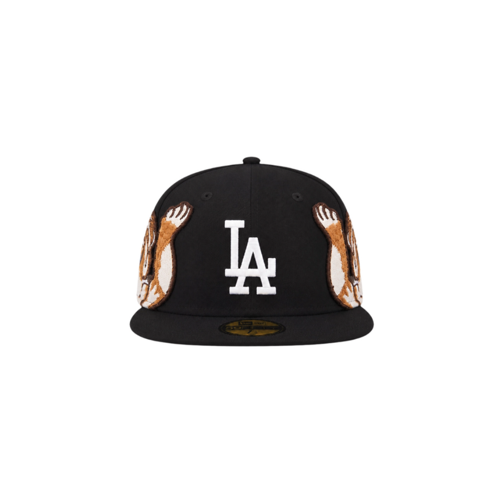 LA Dodgers Black cupid embroidery fitted hat
