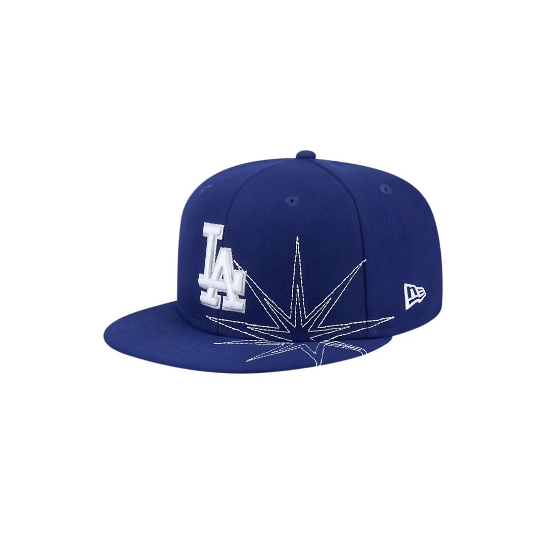 LA Dodgers royal blue star embroidered fitted hat