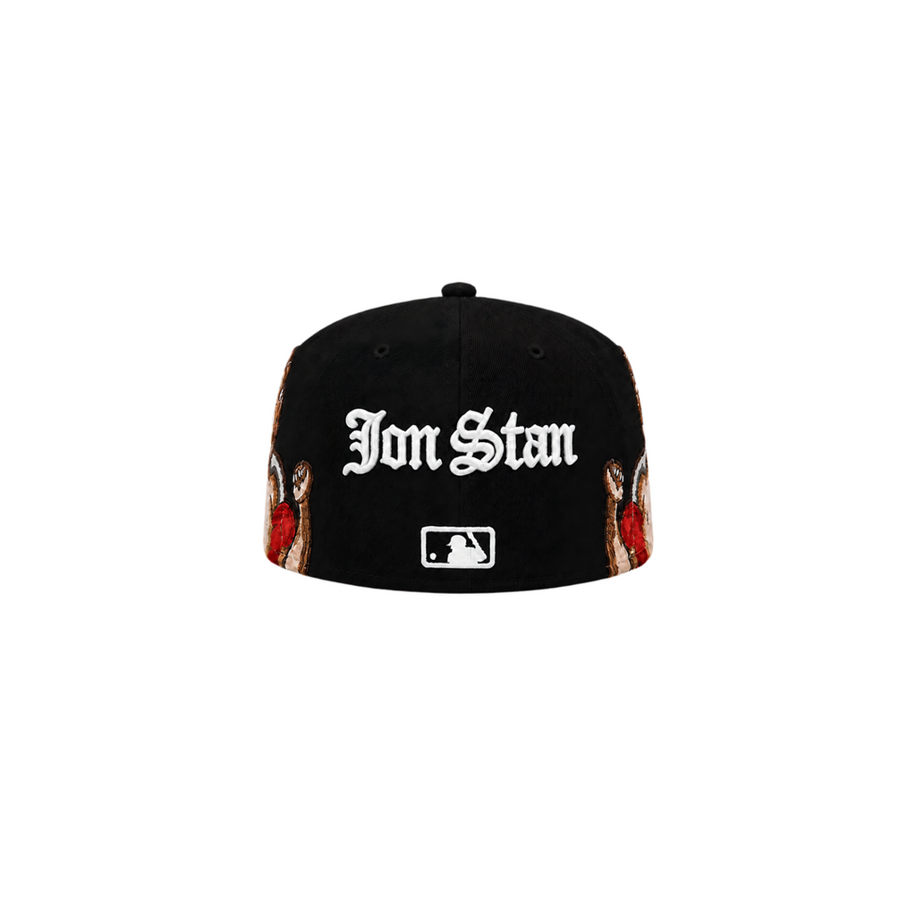 Chicago White Sox black Cupid embroidery fitted hat