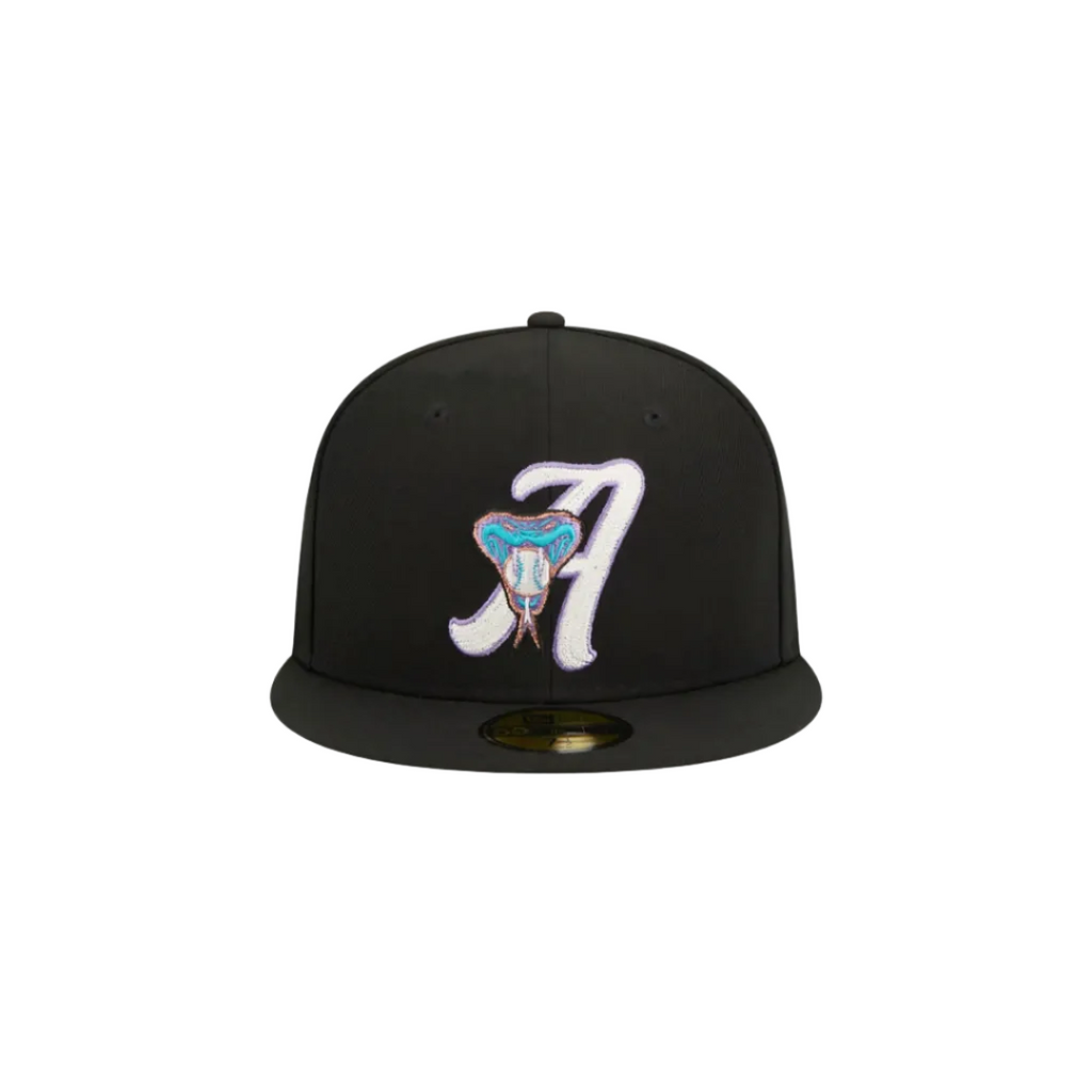 Arizona Diamondbacks Black Snake Fitted Hat