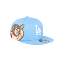 LA Dodgers baby blue cupid embroidery fitted hat