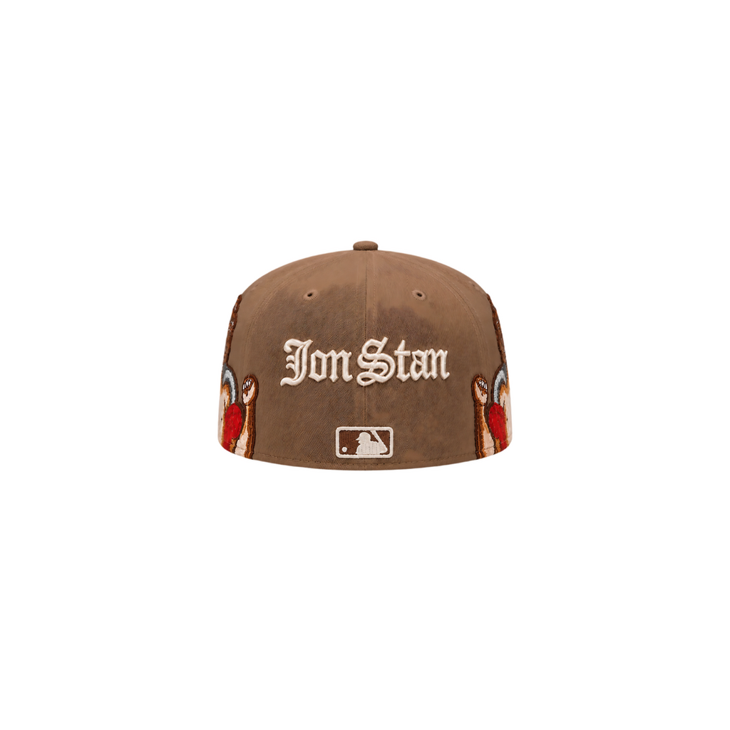 Houston Astros brown Cupid embroidery fitted hat