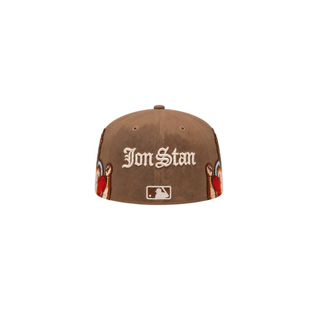 Houston Astros brown Cupid embroidery fitted hat