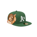 Oakland A’s green Cupid embroidery fitted hat