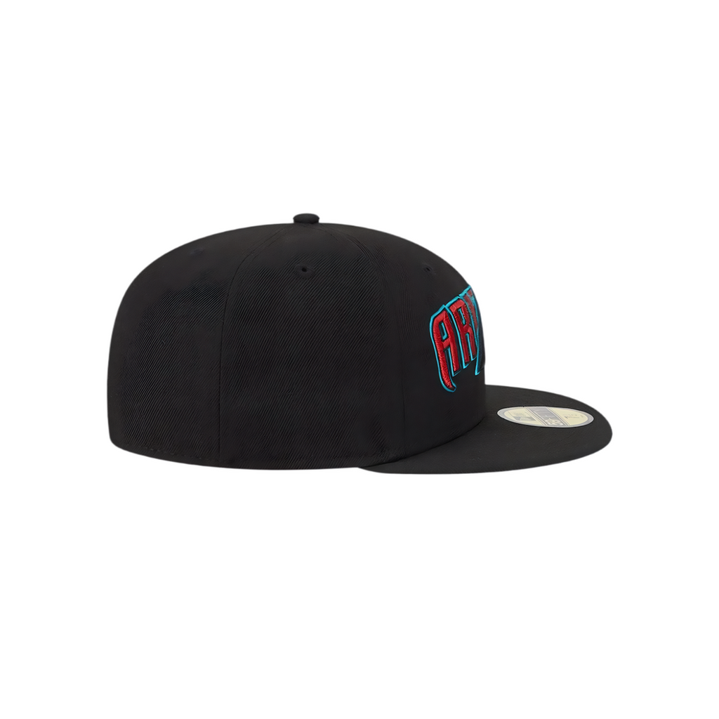 Arizona Diamondbacks black Arizona embroidery fitted hat