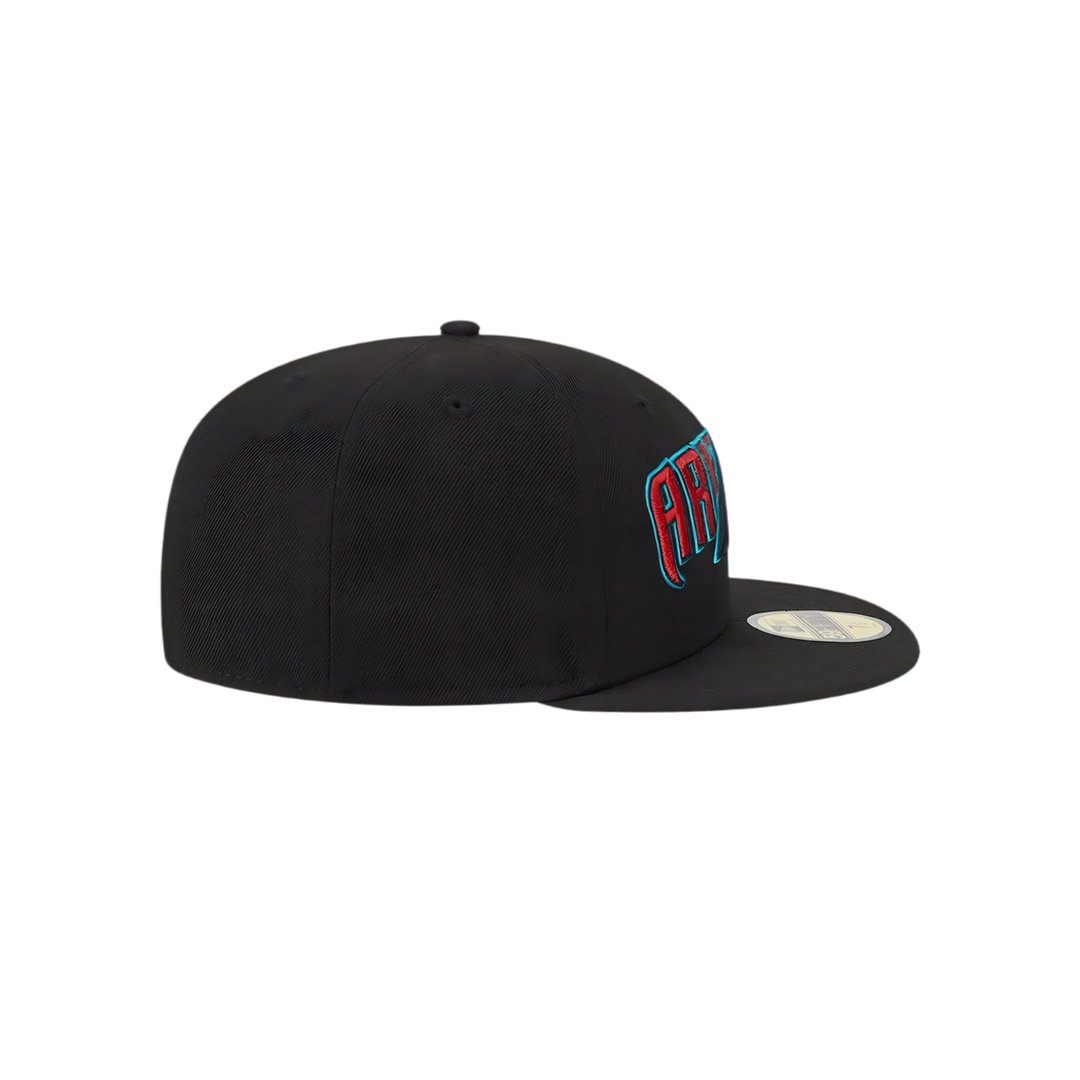Arizona Diamondbacks black Arizona embroidery fitted hat