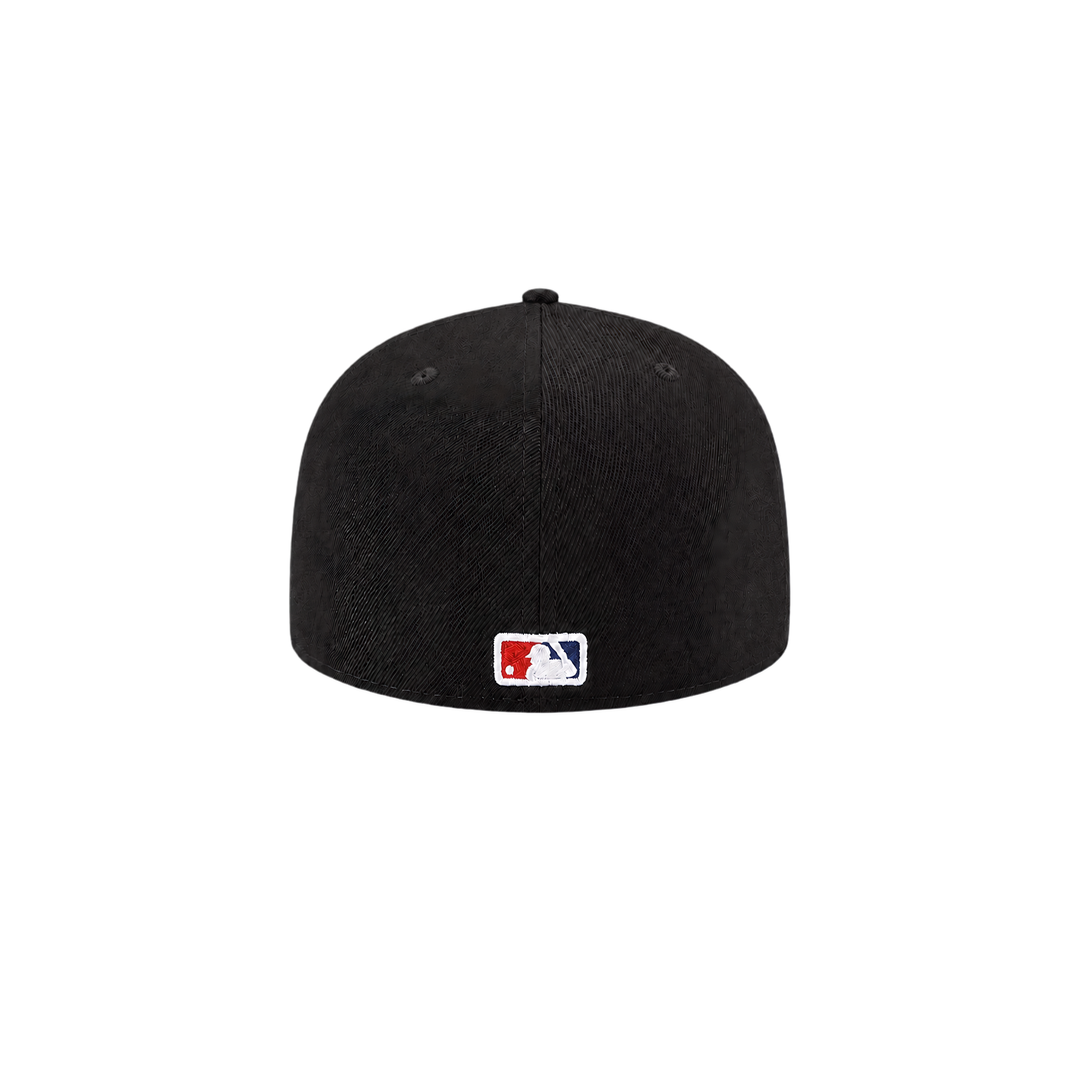 New York Yankees black graffiti style fitted hat