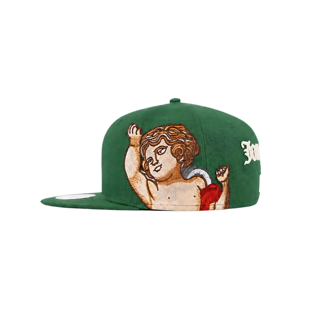 LA Dodgers green Cupid and Embroidery fitted hat