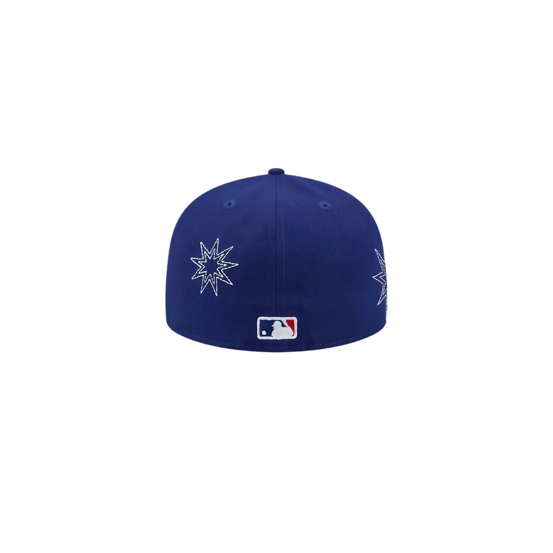 LA Dodgers royal blue star embroidered fitted hat