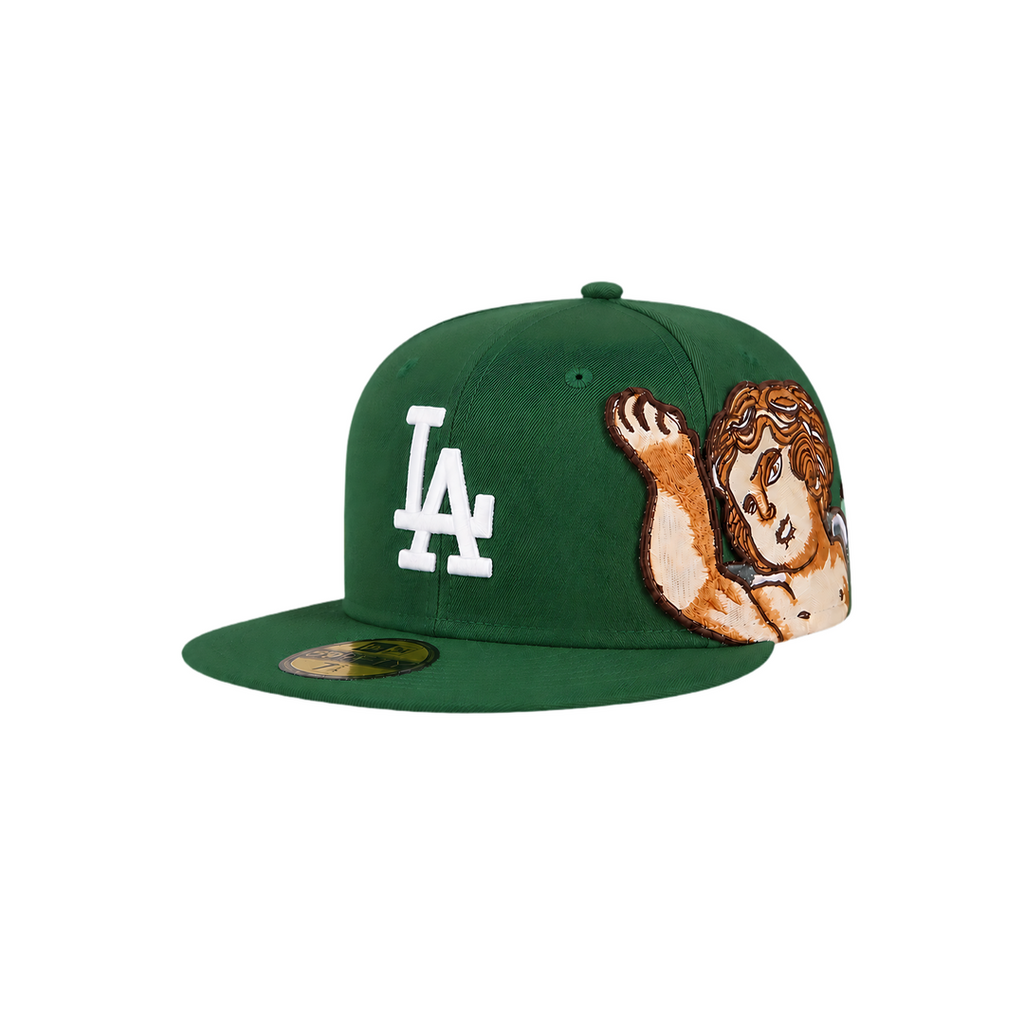LA Dodgers green Cupid and Embroidery fitted hat