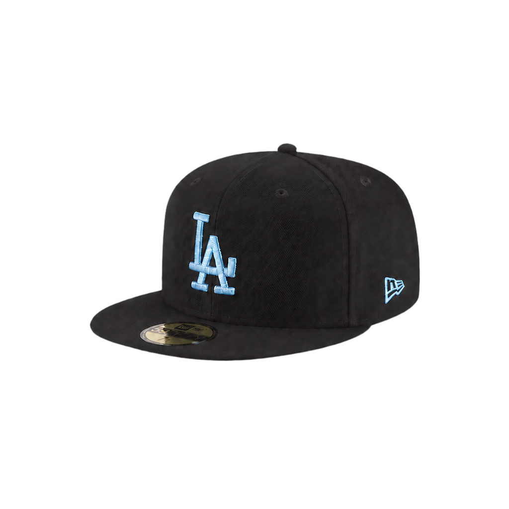 LA Dodgers Black & Ice Blue Fitted Hat