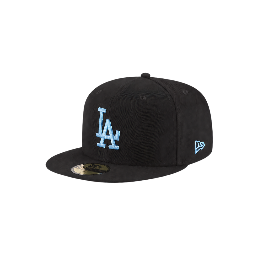 LA Dodgers Black & Ice Blue Fitted Hat