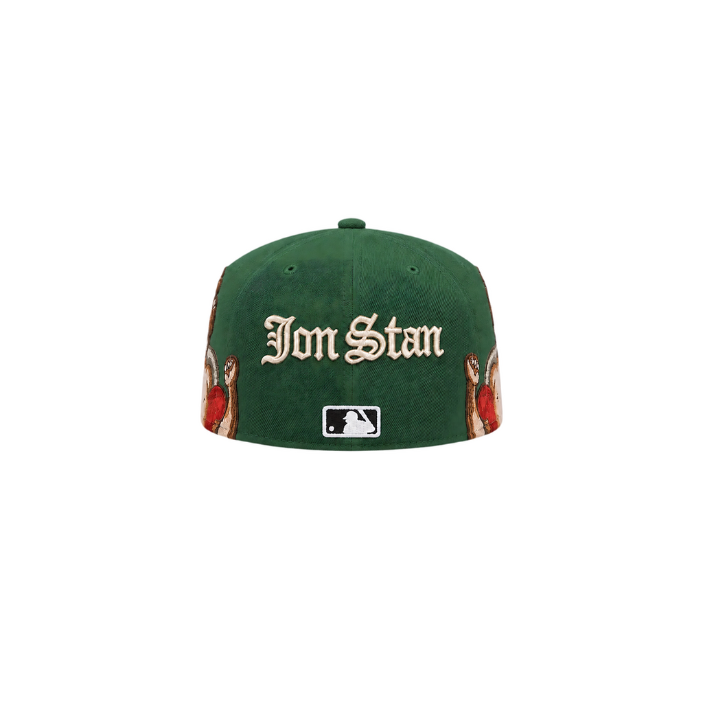 LA Dodgers green Cupid and Embroidery fitted hat