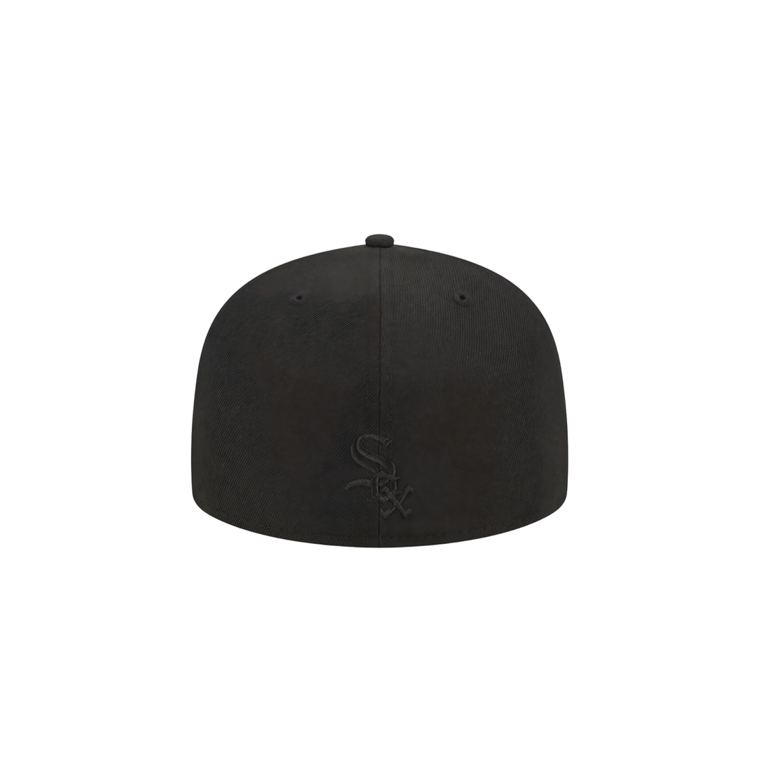 Chicago White Sox black oversized side logo fitted hat