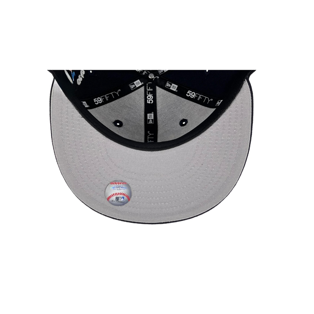 Houston Astros Black All-Over Embroidery Fitted Hat