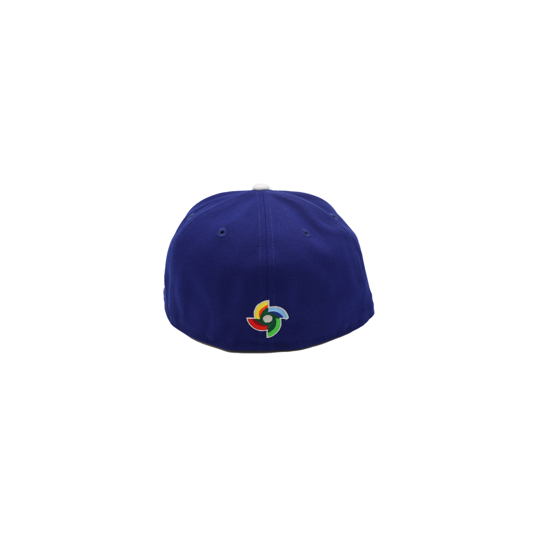 Royal Blue Mexico Flag Side Patch Fitted Hat
