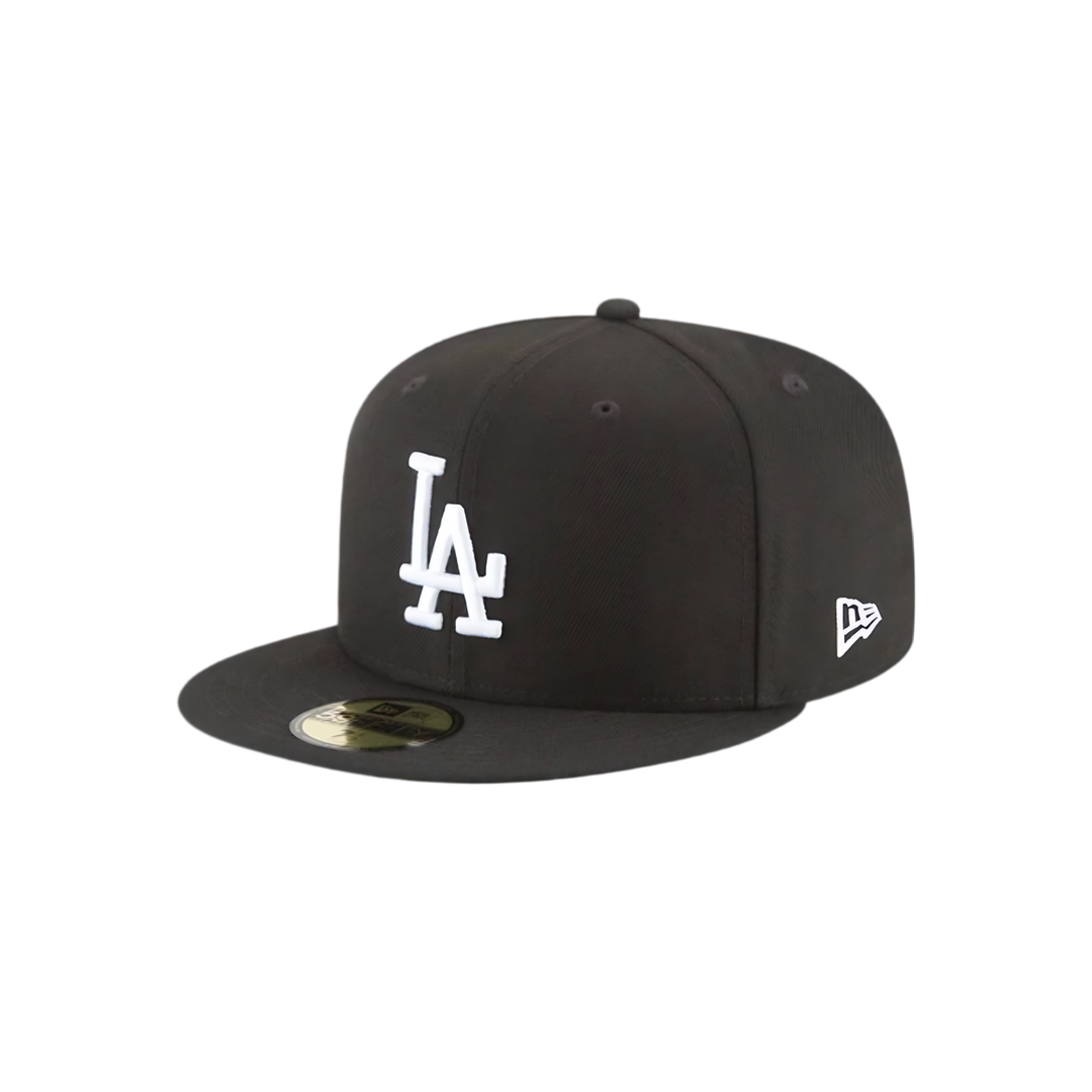 LA Dodgers Black Basic Fitted Hat