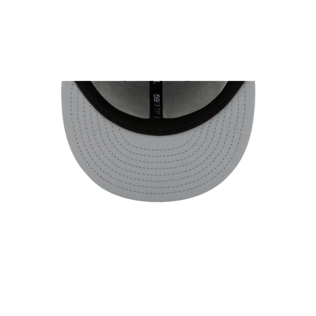 New York Yankees white basic fitted hat